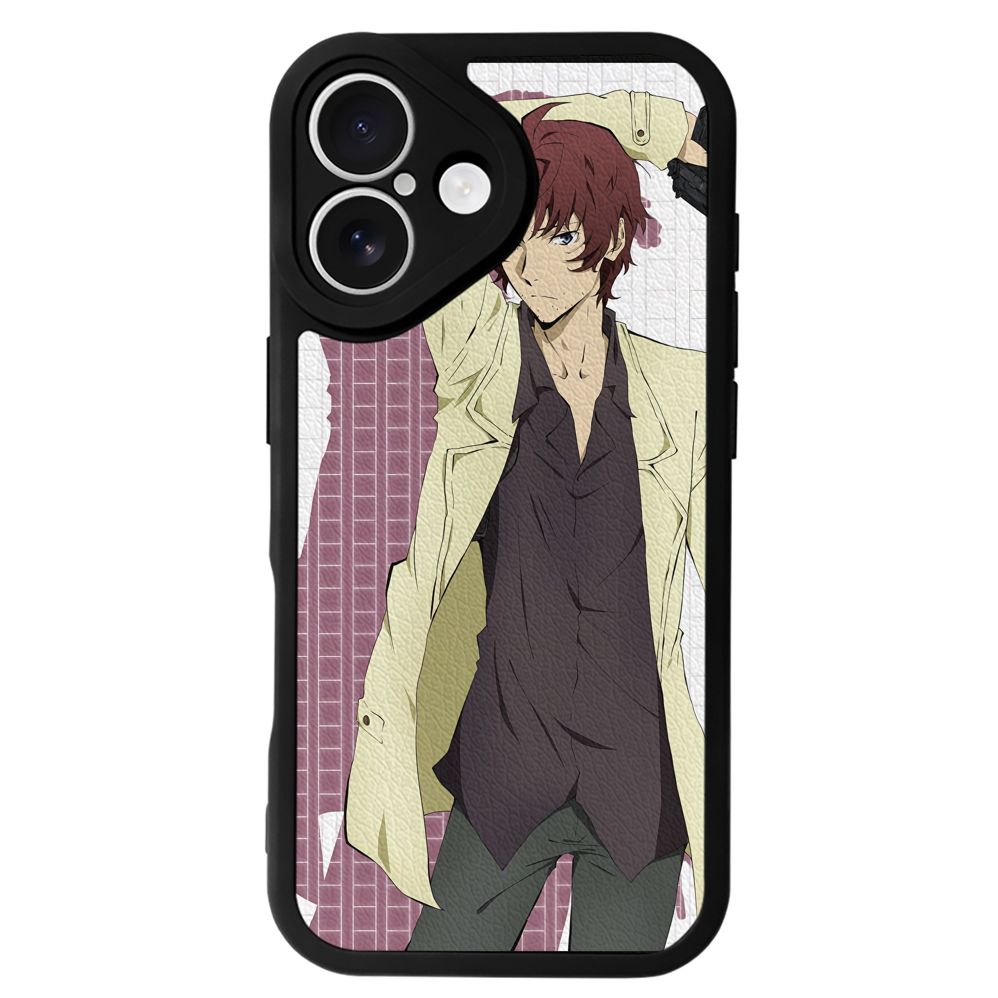 （画像用） 文豪ストレイドッグス Bungo Stray Dogs 【iPhone 16シリーズ対応】シリコンスマホケース（レザー調） 材質：シリコン
